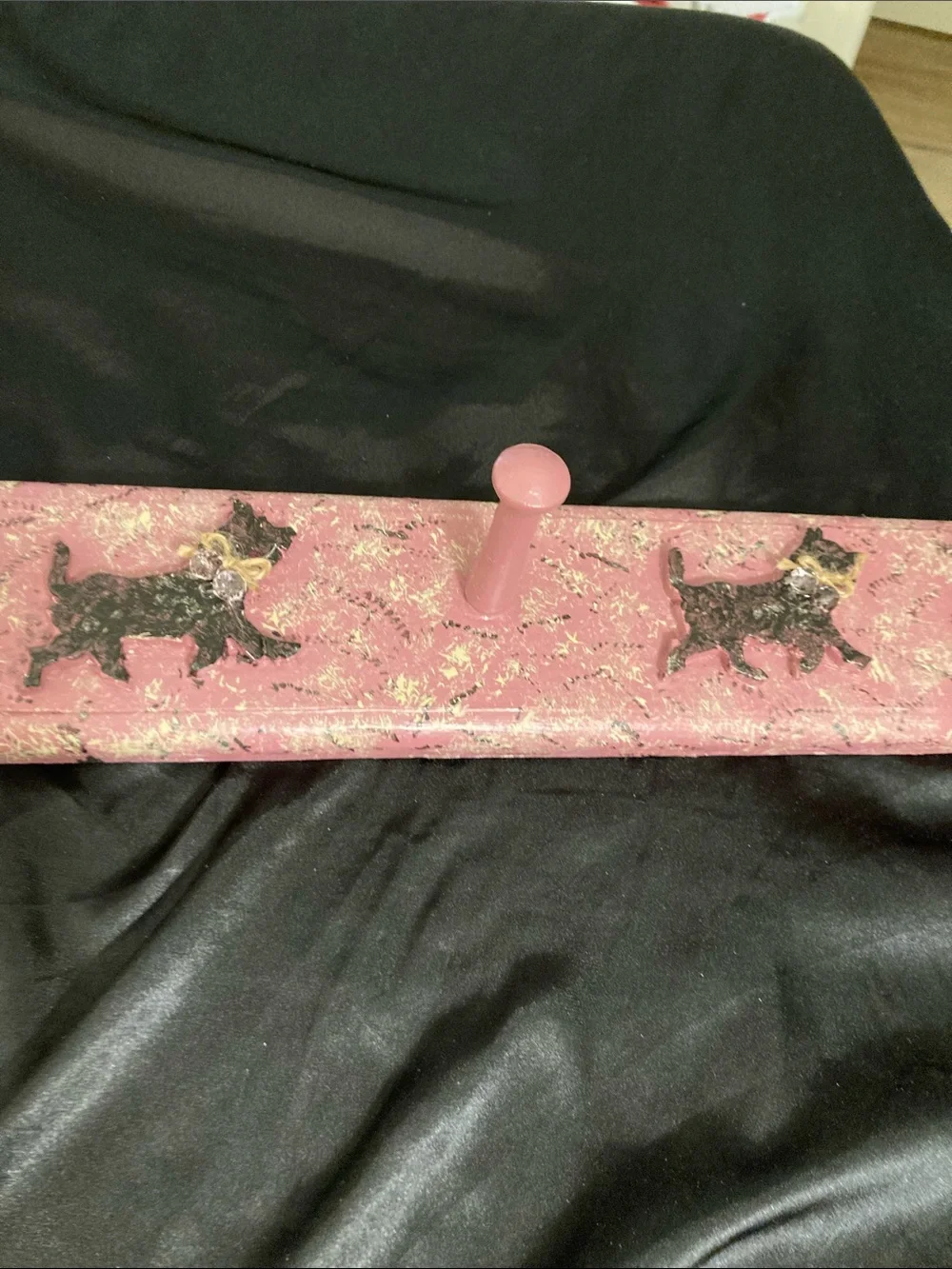 Vintage Scotty Dog 3 Peg Wall Rack / Leash Rack